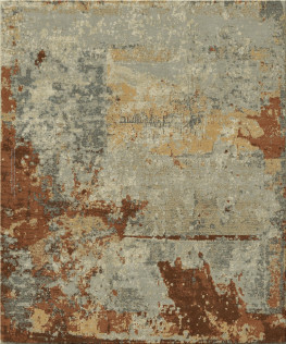 attitude 5580-Abstract-75 - handgefertigter Teppich,  tibetisch (Indien), 100 Knoten Qualität